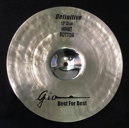 GIO Cymbals - Best For Best - DEFINITIVE 13" INCH HIHAT BOTTOM CYMBAL