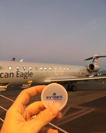 Earasers Peace & Quiet Earplugs - great for flying!